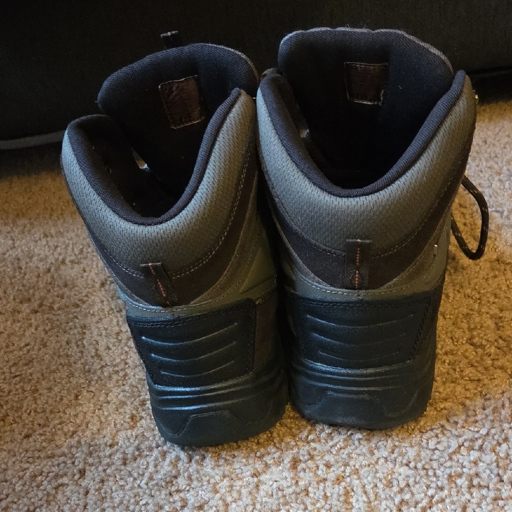 Sonoma Two-Tone Brown and Olive Lace-Up Hiking Boots - Picture 6 of 10